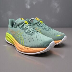 ASICS Gel-Cumulus 26 Paris Womens SZ 9.5 Light Celadon Safety Yellow 1011B947